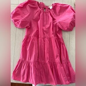 Sweet Magnolia Pink 100% Cotton Dress size Medium